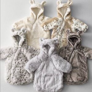 Faux Fur Baby Bunting and Matching Boots
